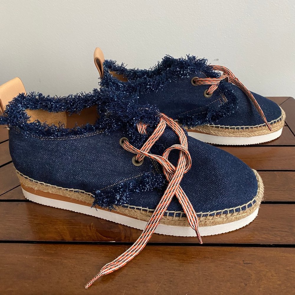 See by Chloe Denim Espadrilles - Size 40 (US 10)